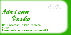 adrienn vasko business card